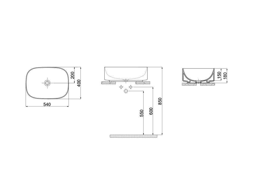 Sanovit Lavabo 54 cm - Bild 2